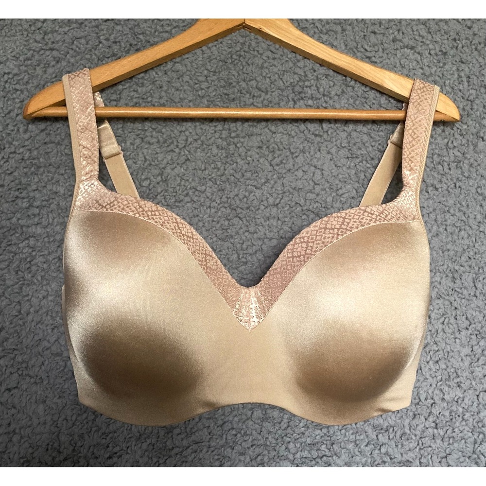 Playtex Amazing Shape Bra 38DDD 38F Women Full Figure Underwire Nude 4823